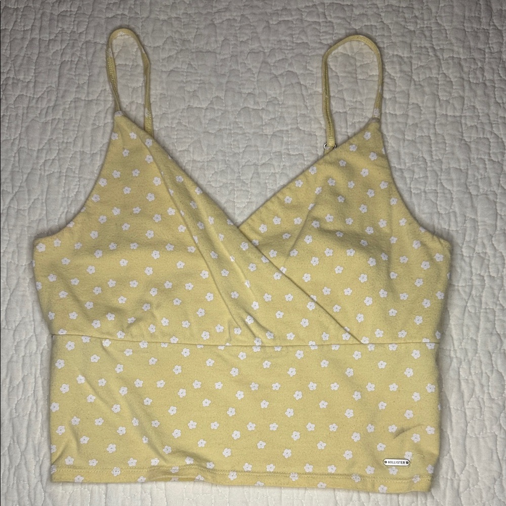 Hollister Yellow Floral Camisole Top